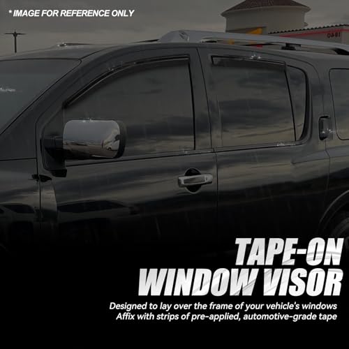 4PCS Tape On Window Visors for 2004 (4 Count)