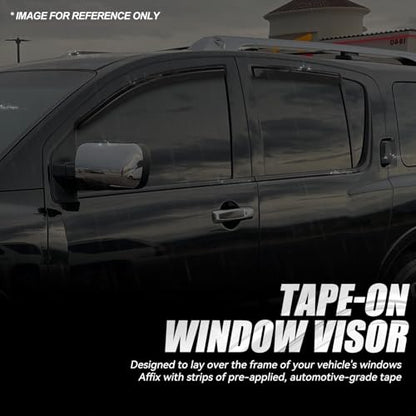 4PCS Tape On Window Visors for 2004 (4 Count)
