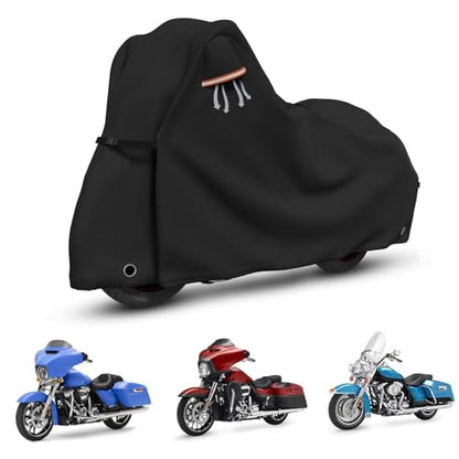Motorcycle Covers with Side Box Waterproof Outdoor for Harley Davidson Touring Models Road King