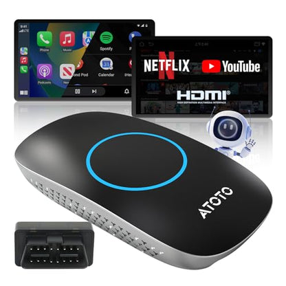 Wireless CarPlay AI Box with OBD2 Scanner