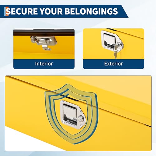 Black Steel Truck Bed Tool Box