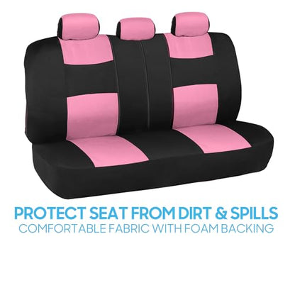 PolyPro Pink Car Seat Covers Full Set with 4