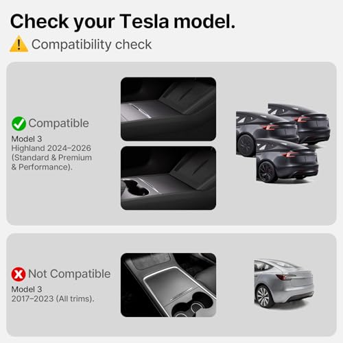 Rear Seat Back Cover Tesla Model 3 Highland 2024 (2 Count)