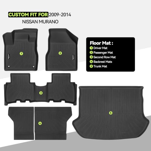 All Weather TPE Floor Mat Set for 2009