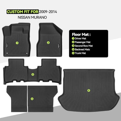 All Weather TPE Floor Mat Set for 2009