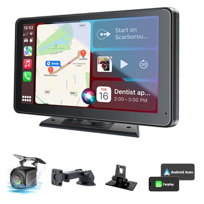 Portable with Apple CarPlay & Android Auto Screen for Car 7" HD Touch