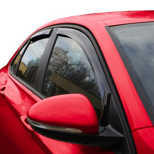 in Channel Extra Durable Rain Guards for Volkswagen Jetta 2019 (4 Count)