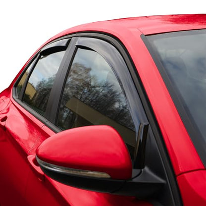 in Channel Extra Durable Rain Guards for Volkswagen Jetta 2019 (4 Count)