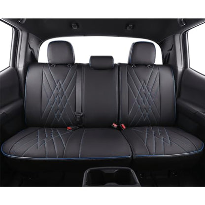 Custom Fit Tacoma Rear Car Seat Covers for Toyota Tacoma 2016 2017 2018 2019 2020 2021 2022 2023 Access Cab