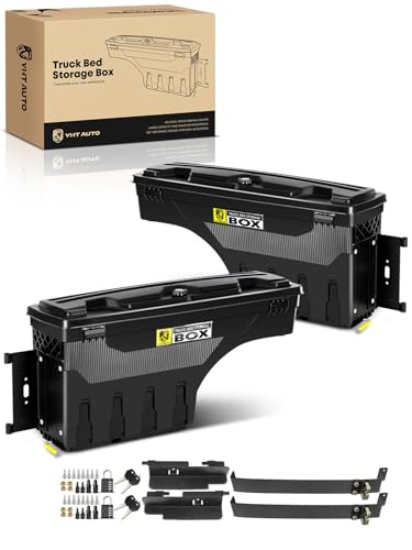 Driver & Passenger Side Truck Bed Storage Tool Box for Chevy