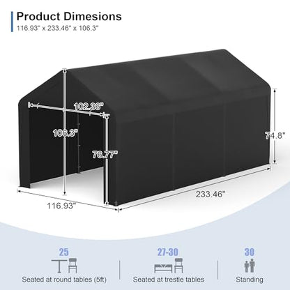 Carport 10x20 Heavy Duty Portable Garage w