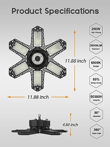 LED Garage Lights 6 Pack (6 Count)