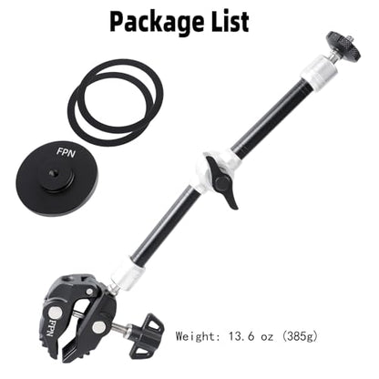 All Metal Magnetic Phone Holder with Super Clamp&10″ Long Arm for Magsafe