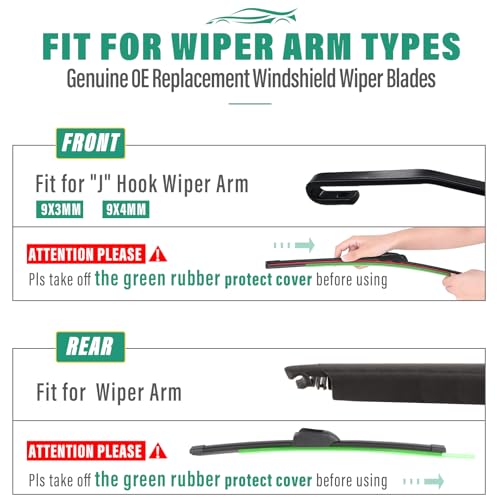 Windshield Wiper Blades Replacement for Kia Forte5 2014