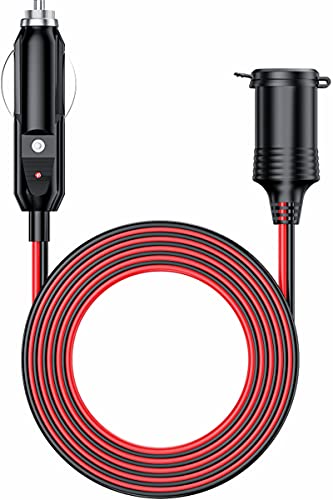 12 24V 4.9FT 16AWG Car Cigarette Lighter Extension Cord