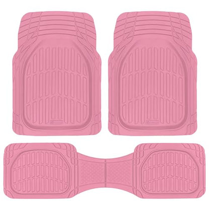 Cotton Candy Pink Car Floor Mats (3 Count)