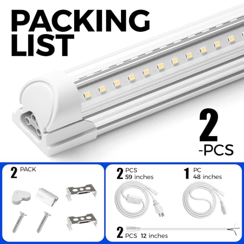 T8 LED Shop Lights 4FT (2 Count)