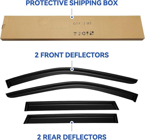 Window Visors Rain Guards for 2011 (4 Count)