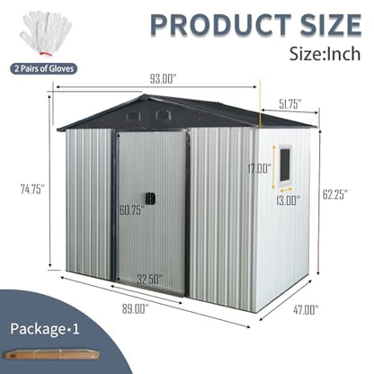 4x8 FT Outdoor Storage Shed