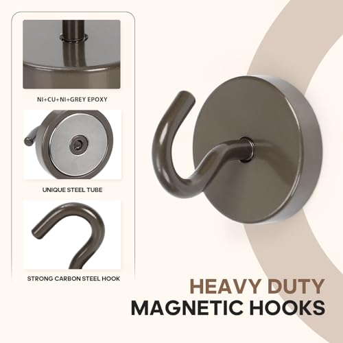 Magnetic Hooks Steel Tube Design for Cruise (10 Count)
