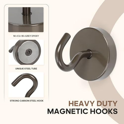 Magnetic Hooks Steel Tube Design for Cruise (10 Count)