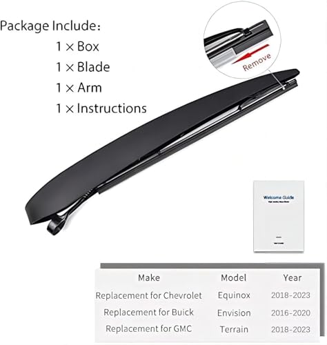 Rear Wiper Arm Blade Set