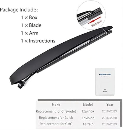 Rear Wiper Arm Blade Set