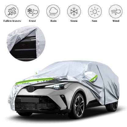 6 Layers Silver Waterproof Car Covers Replace for 2018