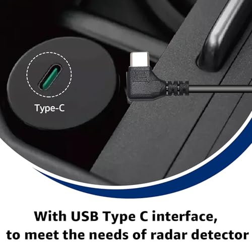 USB C to RJ11 Radar Detector Power Cable for Uniden Escort & More 13FT