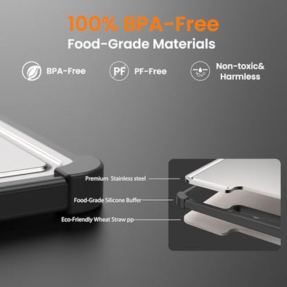 Premium 316 Stainless Steel Cutting Board for Kitchen Extra Large 16.9" x 11.8" Best Non