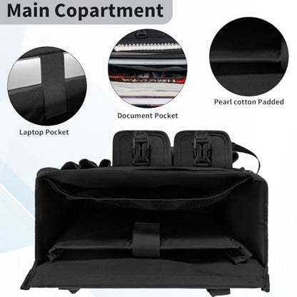 Car Front Seat Organizer with Dedicated Laptop Tablet Storage