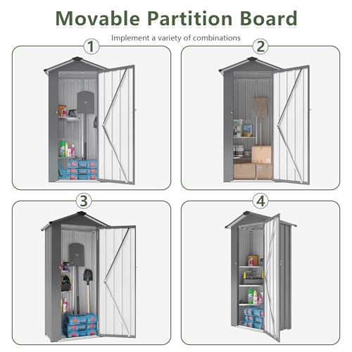 2.5x1.4 FT Outdoor Storage Shed
