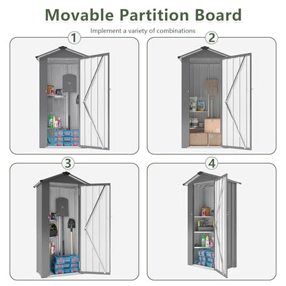 2.5x1.4 FT Outdoor Storage Shed