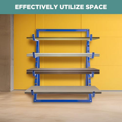 4 Tier Steel Horizontal Storage Rack