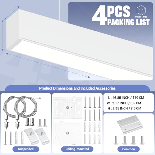 4FT LED Linear Lights 50 (4 Count)