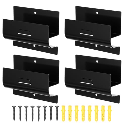 Heavy Duty Ladder Hooks for Garage Wall 4 Pack Black Ladder Hanger Garage Wall Hooks for Ladder (4 Count)