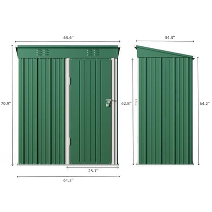 5' x 3' Outdoor Storage Shed