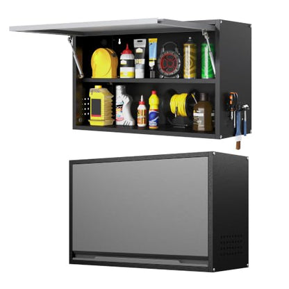 Metal Wall Cabinet with Adjustable Shelves