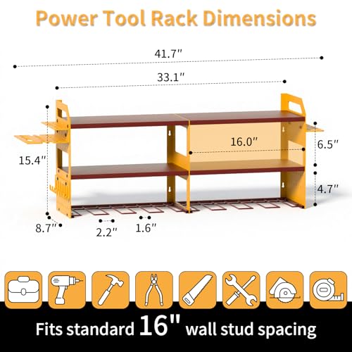 Large Power Tool Organizer Wall Mount