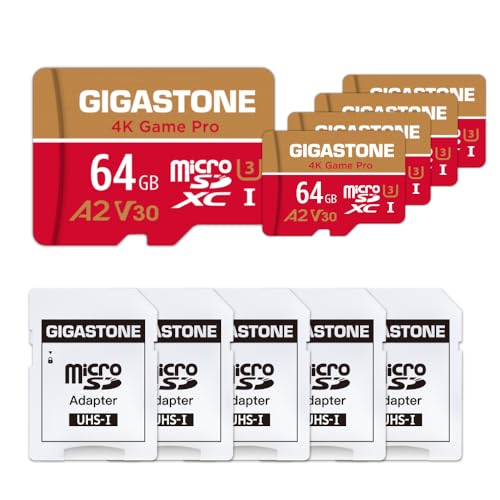 for Switch 1 Only】 GIGASTONE 64GB Micro SD Card 5