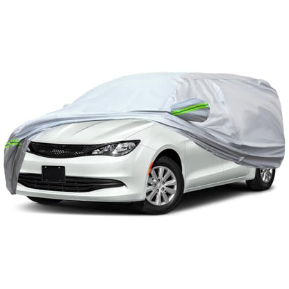 6 Layers Premium MPV Car Cover Waterproof All Weather Weatherproof UV Sun Protection Snow Dust Storm Resistant Outdoor Exterior Custom Form