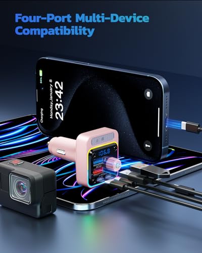 54W Bluetooth 5.3 Car Adapter