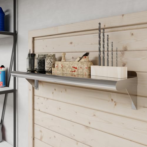 8 in. x 30 in. Stainless Steel Wall Mount Shelf