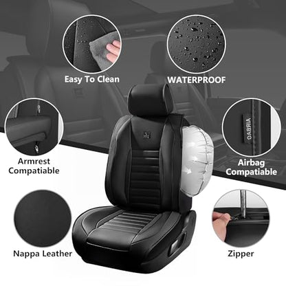 Nappa Leather Car Seat Covers Full Set