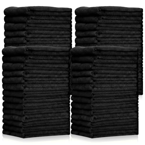 60 Pcs Black Microfiber Towels (60 Count)