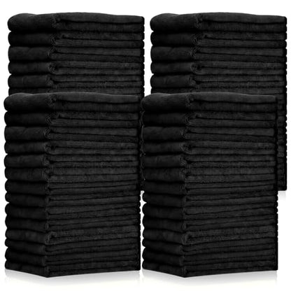 60 Pcs Black Microfiber Towels (60 Count)
