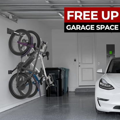 Fat Tire Bike Rack Wall Mount Garage Storage