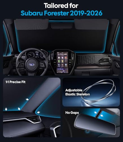 2026 8PC Full Set Window Sunshade for Subaru Forester 2019 (8 Count)