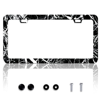 Branches Trunks Camo License Plate Frame Stainless Steel 6x12 Inch 2