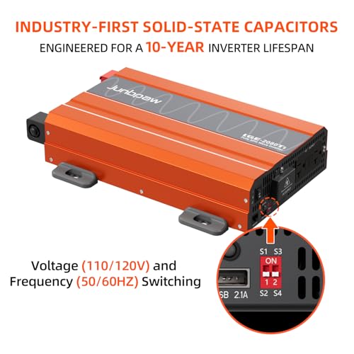 2080W Pure Sine Wave Power Inverter 12V to 110